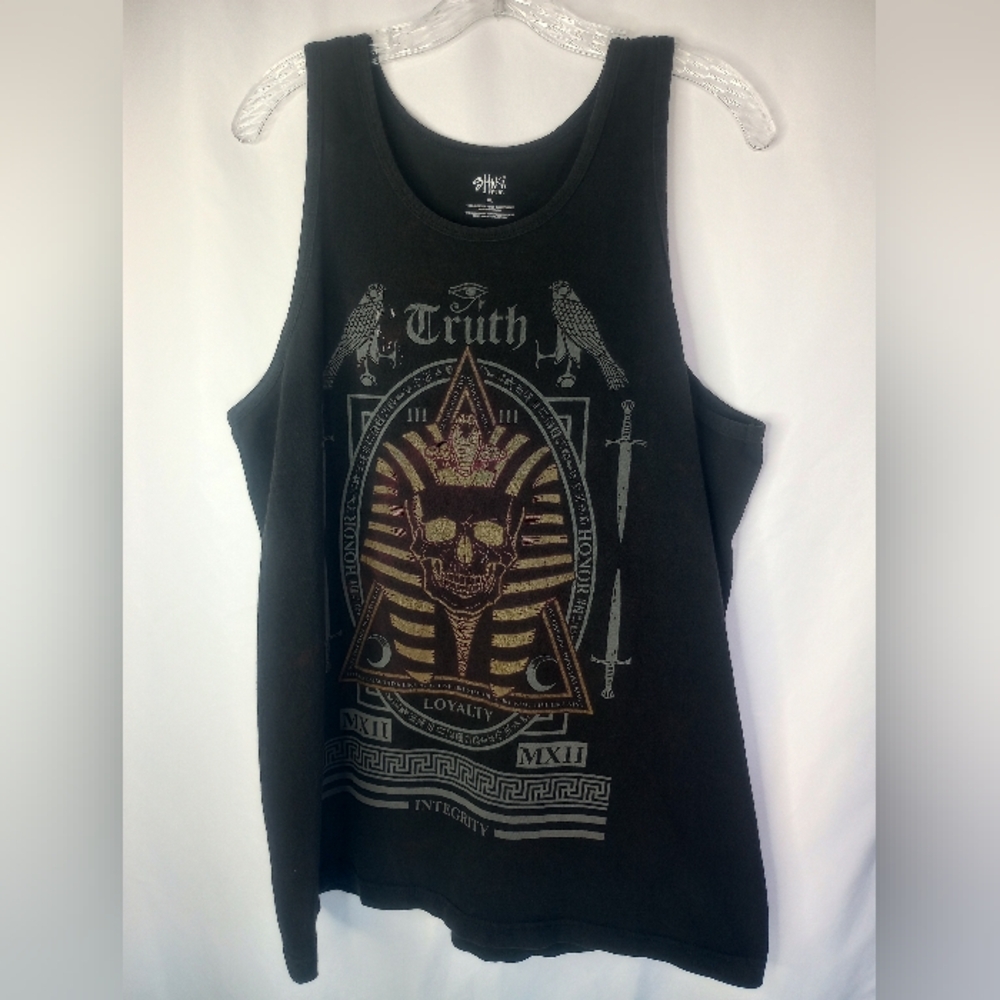 *Truth Egyptian Black SHAKA Tank Top Size XL